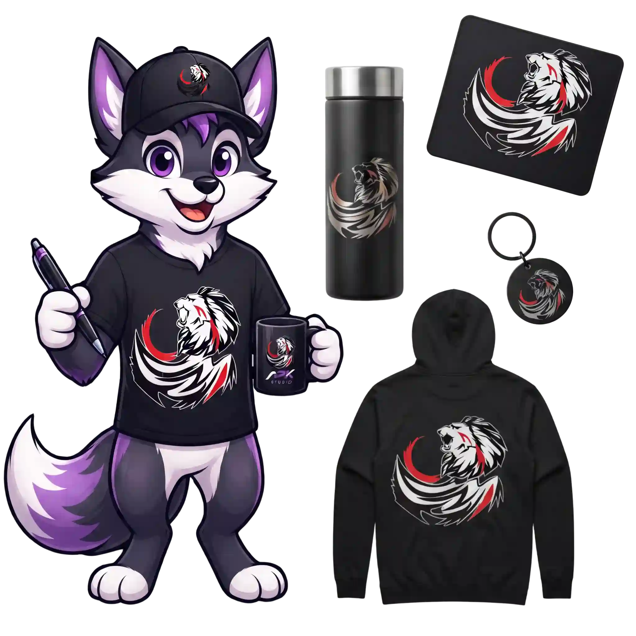 Mockup y Mascota ARK STUDIO